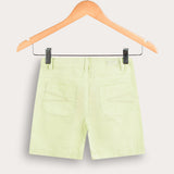 Short denim shorts - lime