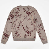 Shabbat sweater for girls with print - beige