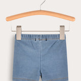 טייץ ג'ינס קצר - תכלת