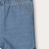 טייץ ג'ינס קצר - תכלת