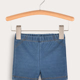 טייץ ג'ינס קצר - כחול