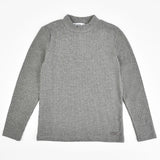 חולצת חצי גולף ריב - אפור