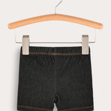 טייץ ג'ינס קצר - שחור