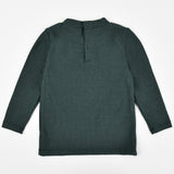 חולצת ריב בייבי חצי גולף - ירוק