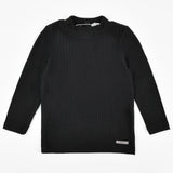 חולצת ריב בייבי חצי גולף - שחור