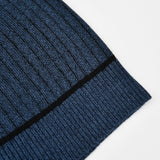 אפודת סריג ריב מכופתרת - נייבי