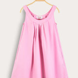 סרפן כתפיות עם קפלים - ורוד