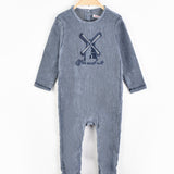 בייביגרו קטיפה תחנת רוח - כחול