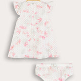 שמלת בייבי סריג - ורוד