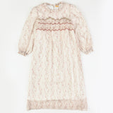 שמלת צ'ק פרחונית - ורוד