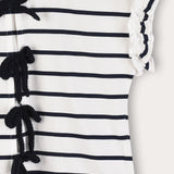 Baby set with bow ties - Navy