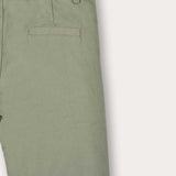 Pocket button pants - green