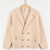 בלייזר סריג אלגנטי - בז'