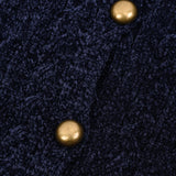 קרדיגן סריג צמות - נייבי