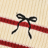 סוודר צווארון בשילוב רוכסן - אדום