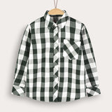 חולצת חיידר מכופתרת - ירוק