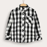 חולצת חיידר מכופתרת - שחור