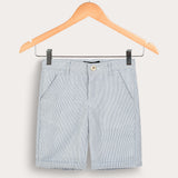Striped shorts - light blue
