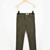 מכנסיים קלאסיים עם כיסים - זית