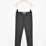 מכנסיים קלאסיים עם כיסים - אפור