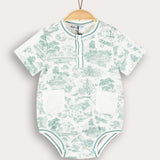 אוברול עם כיסים - מנטה