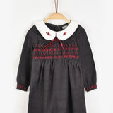 אוברול בייבי עם צווארון - אפור