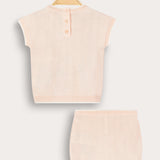 Baby Girls Set with Embroidery - Pink