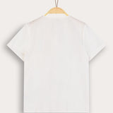 חולצת כפתורים עם קפלים - לבן