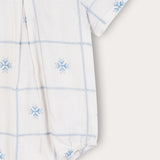 Shabbat Overalls with Embroidery X - Beige