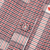 Button-down dress with collar - burgundy