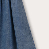 Flared denim skirt - blue