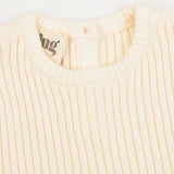 בגד גוף סריג ריב - שמנת