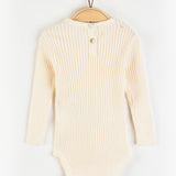 בגד גוף סריג ריב - שמנת