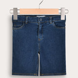 Short jeans - dk. blue