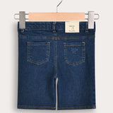 Short jeans - dk. blue