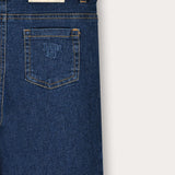 Short jeans - dk. blue