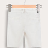 Cotton Satin Shorts - Beige