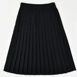 חצאית קפלים מבד אריג - נייבי