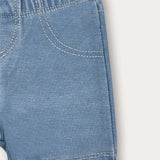 Short denim tights - blue