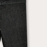 Long denim tights - black