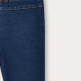 Long denim tights - dk. blue