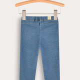 Long denim tights - blue
