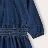 Zipka denim dress - dk. blue