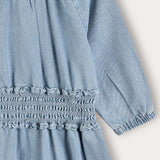 Zipka Denim Dress - Blue