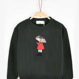 חולצת פוטר עם אפליקציה - ירוק