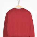 חולצת פוטר עם אפליקציה - בורדו