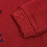 חולצת פוטר עם אפליקציה - בורדו