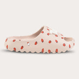 כפכפים פתוחים עם לוגו - ורוד