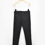 מכנסי טקסטורה ארוכים - שחור