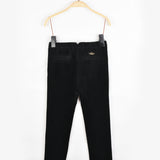 מכנסי קטיפה ארוכים - שחור